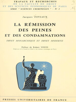 cover image of La rémission des peines et des condamnations